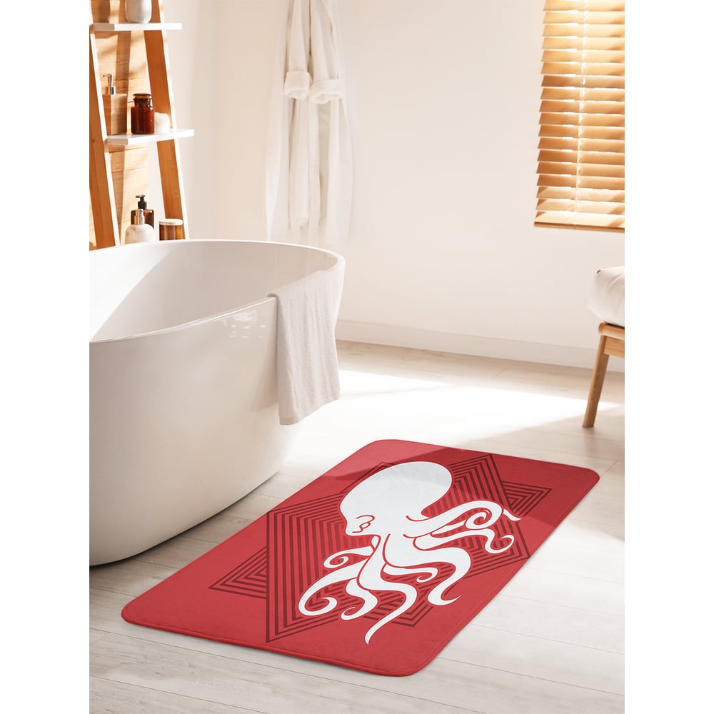 Изображение товара Коврик для ванной и туалета JOYARTY Знак осьминога 60х100 см