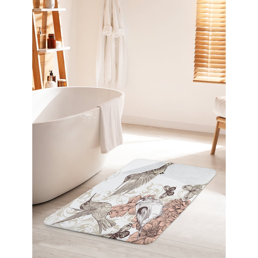 Изображение товара Коврик для ванной комнаты и туалета JOYARTY 60х100 см противоскользящий