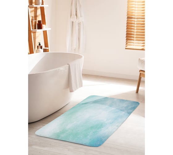 Изображение товара Коврик для ванной комнаты и туалета противоскользящий JOYARTY "Высоко в облаках" 60х100 см bath_15722_60x100