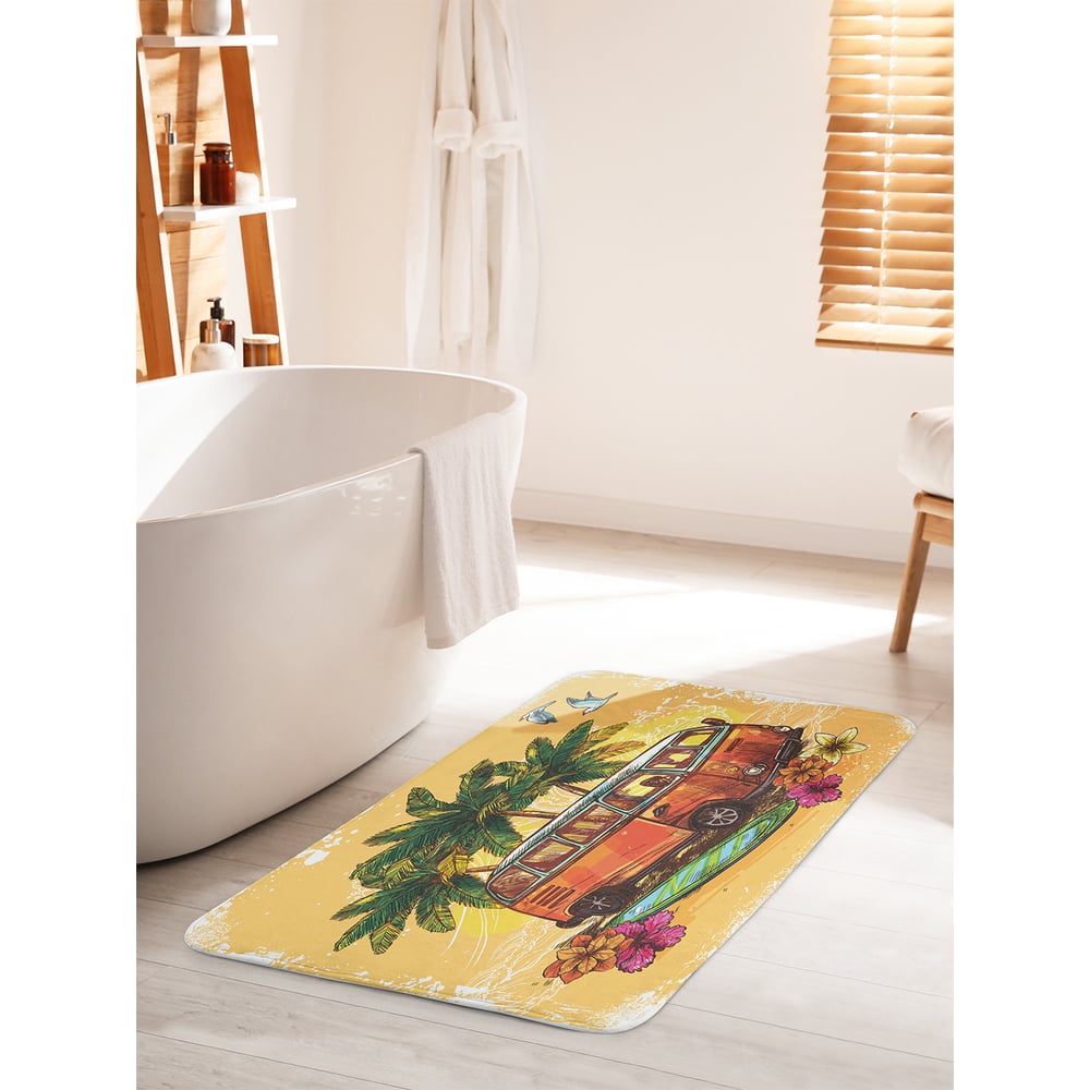Изображение товара Коврик для ванной комнаты и туалета противоскользящий JOYARTY 60x100 см яркий дизайн