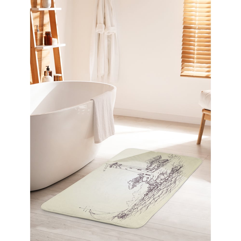 Изображение товара Коврик для ванной комнаты и туалета противоскользящий JOYARTY 60х100 см