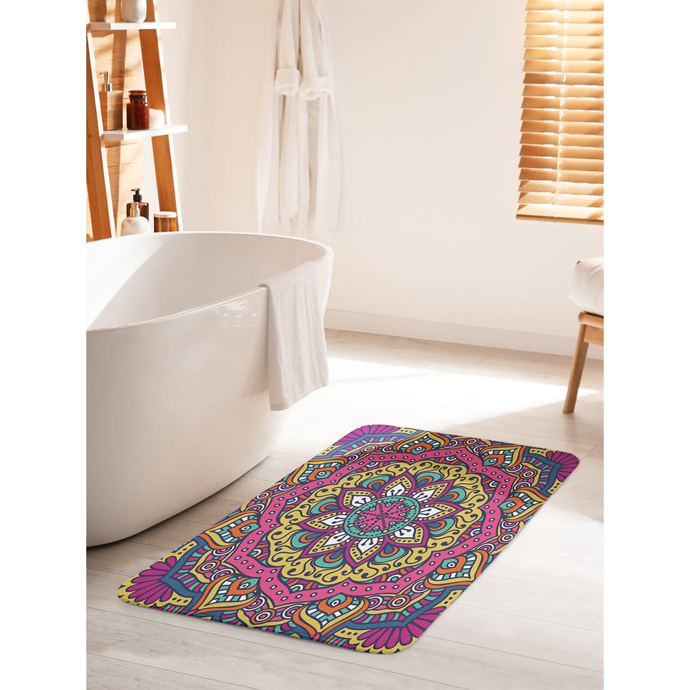 Изображение товара Противоскользящий коврик для ванной JOYARTY 60x100 см яркий дизайн