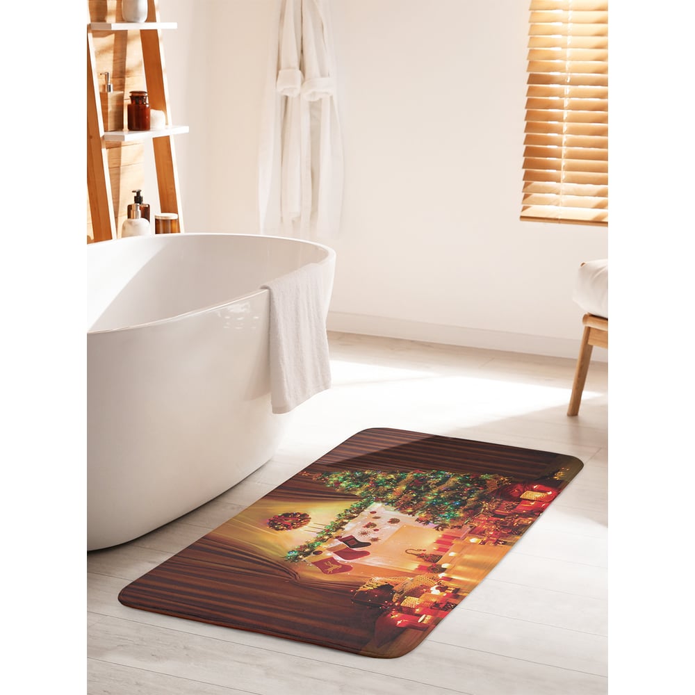 Изображение товара Коврик для ванной комнаты и туалета JOYARTY Праздничный уют 60х100 см