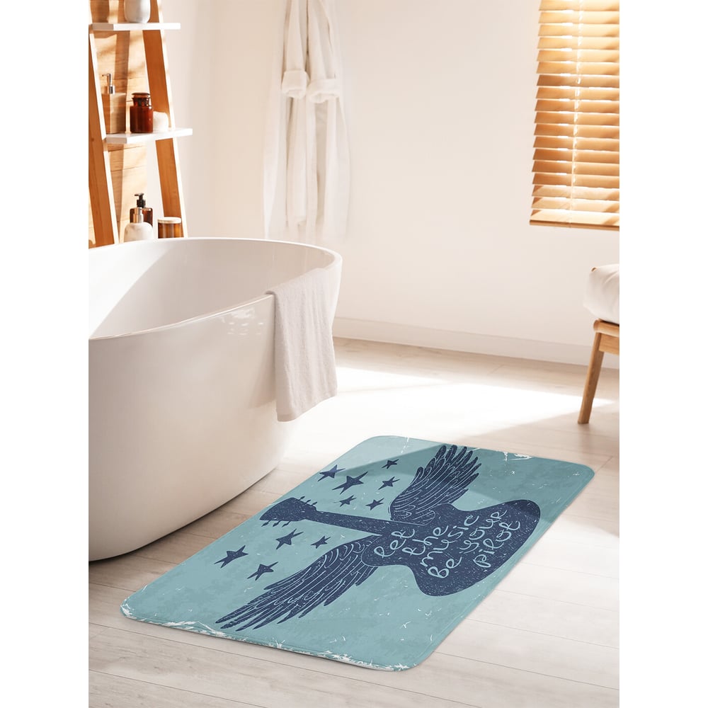 Изображение товара Противоскользящий коврик для ванной комнаты JOYARTY 60x100 см с антискользящим покрытием