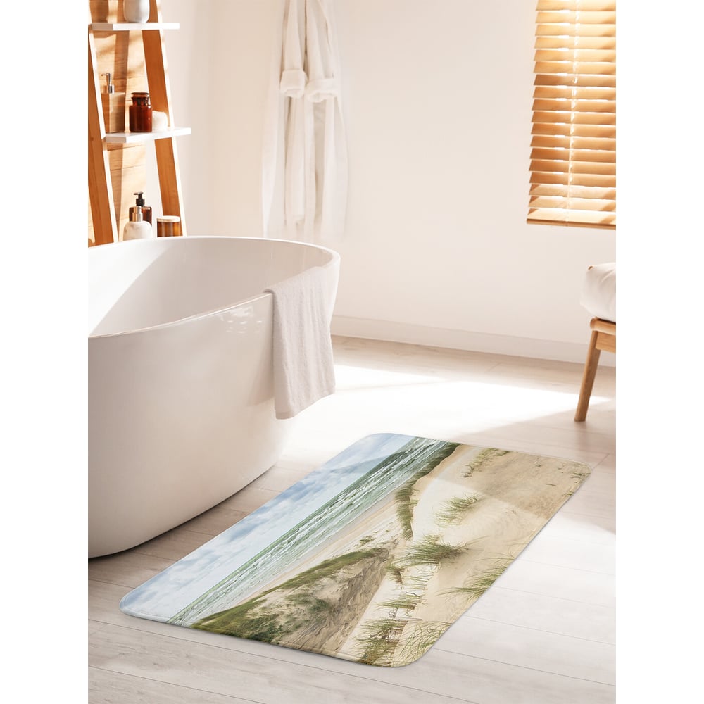 Изображение товара Противоскользящий коврик для ванной JOYARTY Береговая трава 60х100 см