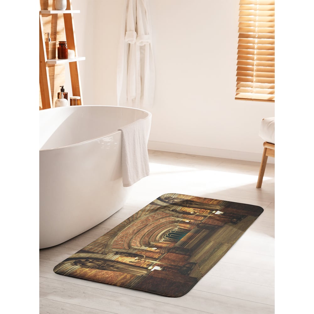Изображение товара Коврик для ванной комнаты и туалета противоскользящий JOYARTY "Тайный дворец" 60х100 см bath_19157_60x100