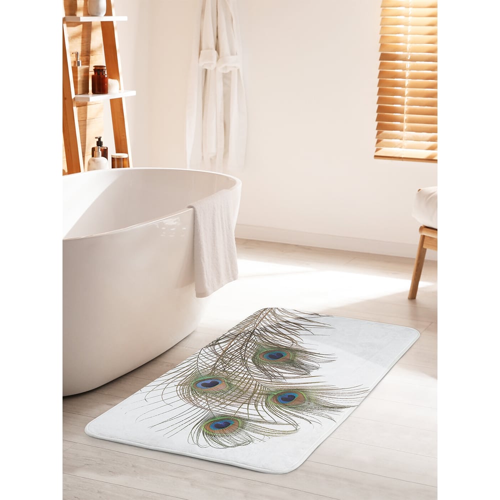 Изображение товара Противоскользящий коврик для ванной комнаты Joyarty 60х100 см безопасное покрытие