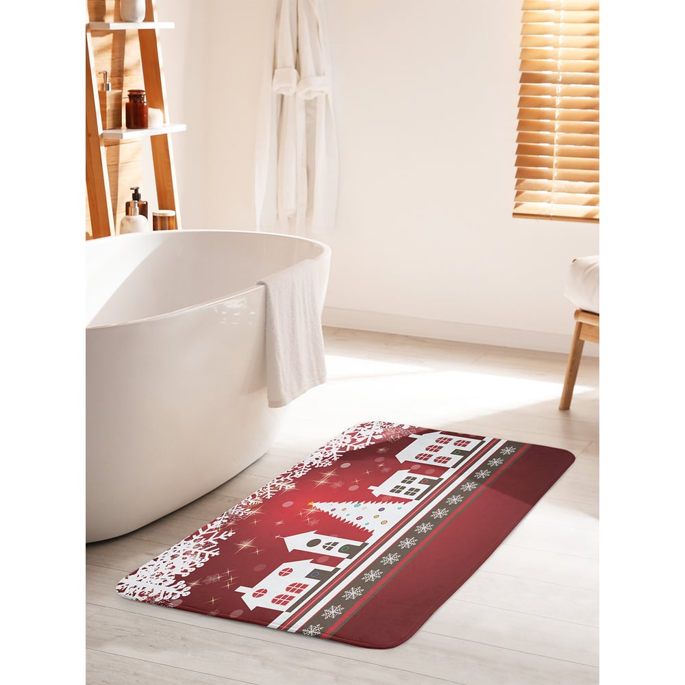 Изображение товара Коврик для ванной комнаты JOYARTY Рождественский город 60х100 см