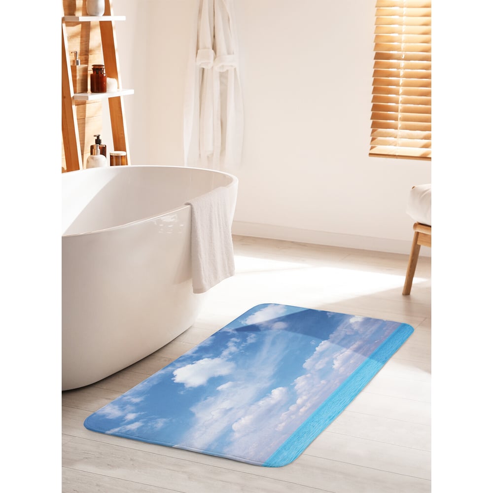 Изображение товара Коврик для ванной JOYARTY Безмятежные облака противоскользящий 60х100 см