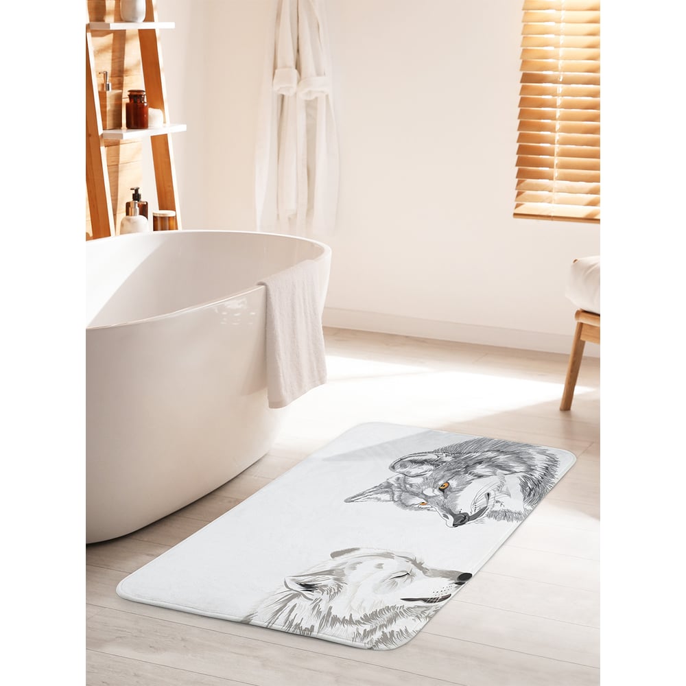 Изображение товара Коврик для ванной комнаты и туалета JOYARTY противоскользящий 60х100 см