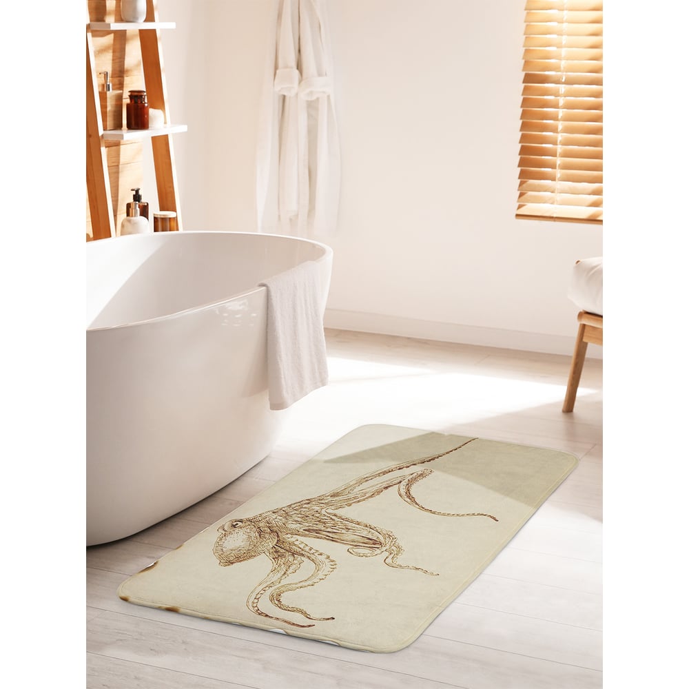 Изображение товара Коврик для ванной и туалета JOYARTY Загадочный осьминог 60x100 см