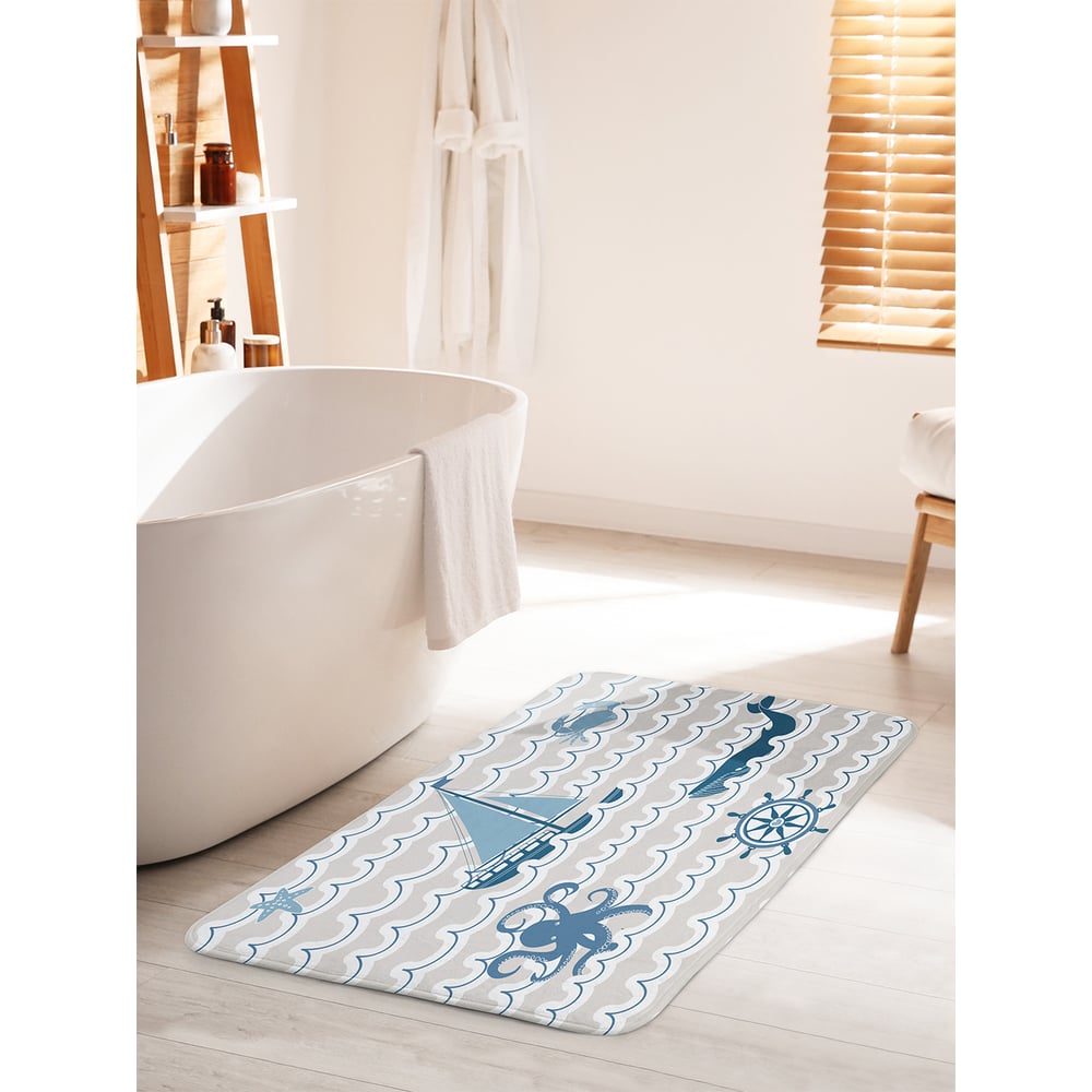 Изображение товара Коврик для ванной комнаты JOYARTY 60х100 см противоскользящий с антивлажением