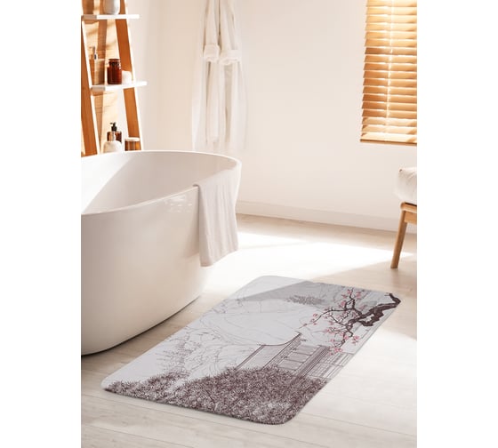 Изображение товара Коврик для ванной комнаты и туалета противоскользящий JOYARTY "Китайская культура" 60х100 см bath_15808_60x100