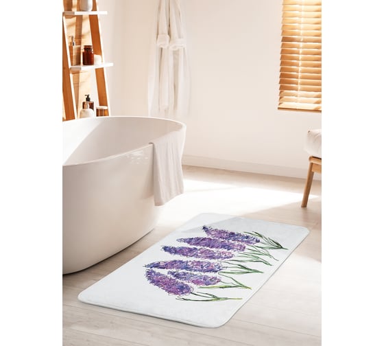 Изображение товара Коврик для ванной комнаты и туалета противоскользящий JOYARTY "Природная симметрия" 60х100 см bath_14536_60x100