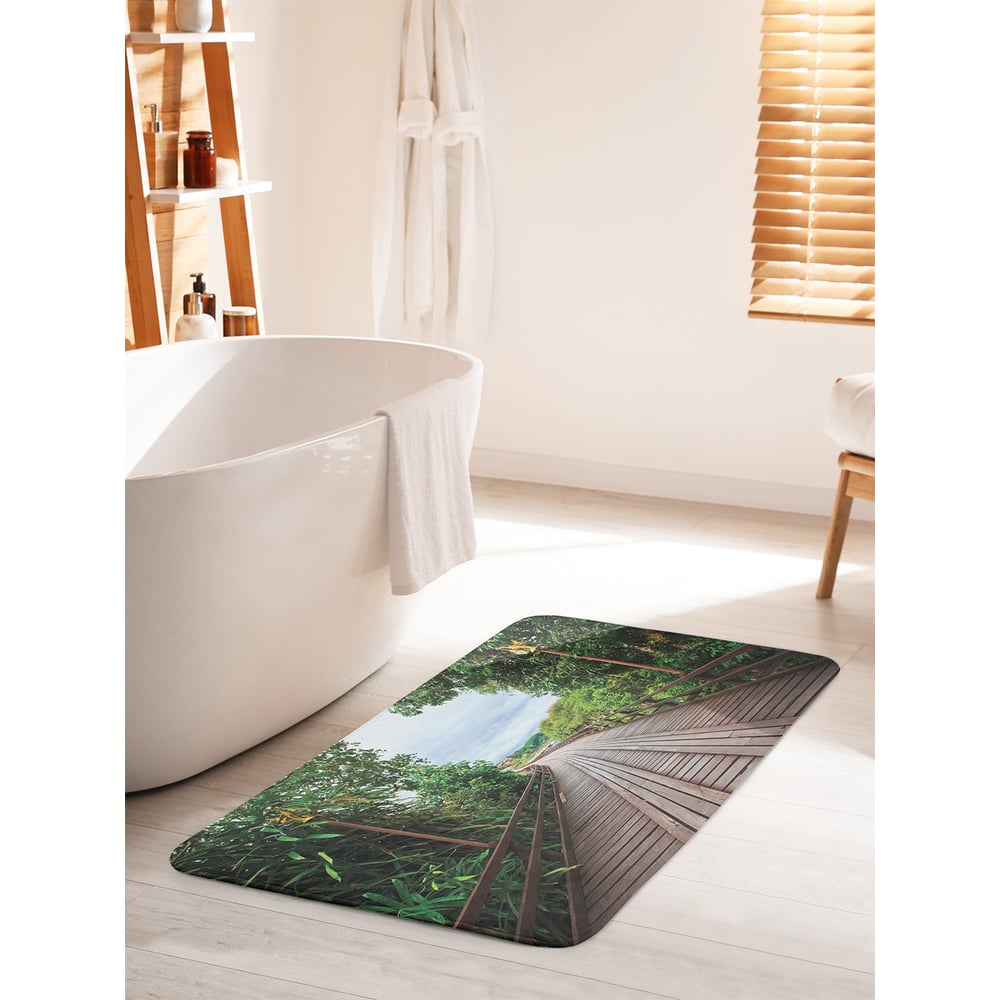 Изображение товара Коврик для ванной комнаты противоскользящий JOYARTY 60x100 см безопасный и яркий