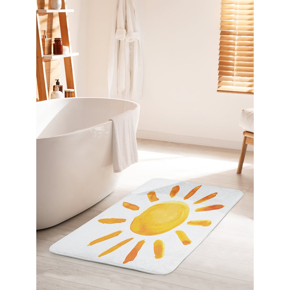 Изображение товара Коврик для ванной комнаты противоскользящий JOYARTY Солнце глазами ребенка 60х100 см