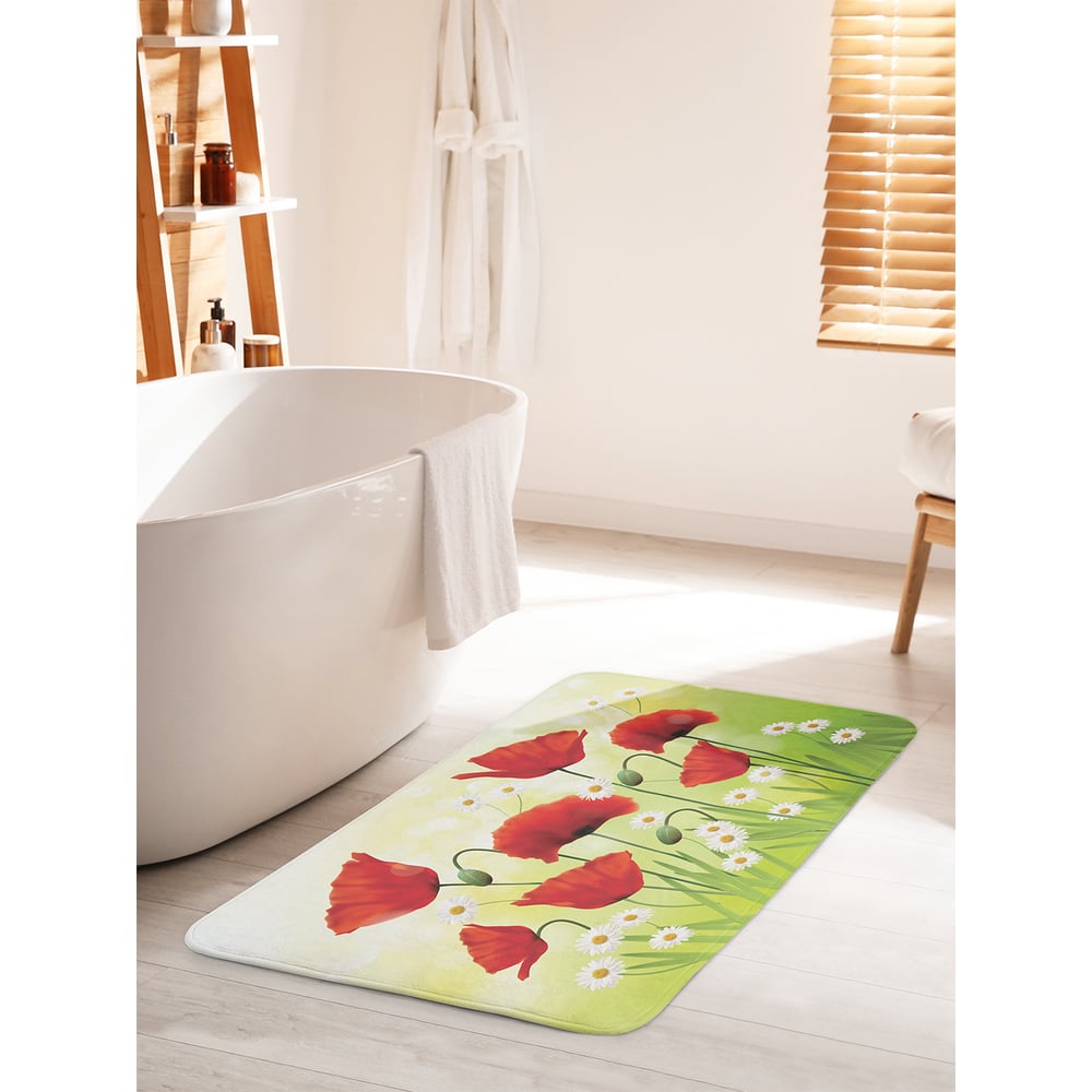 Изображение товара Коврик для ванной комнаты и туалета JOYARTY Полевые цветы 60х100 см