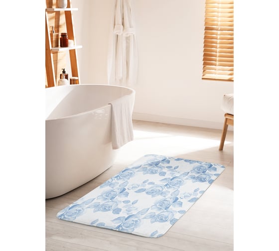 Изображение товара Коврик для ванной комнаты и туалета противоскользящий JOYARTY "Праздник каждый день" 60х100 см bath_14781_60x100