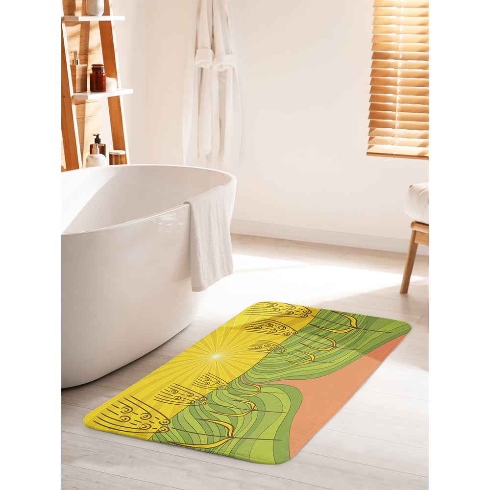 Изображение товара Коврик для ванной комнаты противоскользящий JOYARTY 60х100 см антискользящий