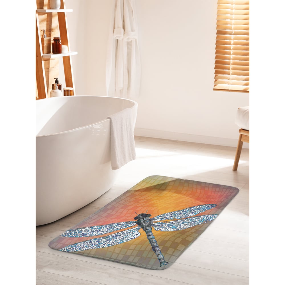 Изображение товара Коврик для ванной комнаты JOYARTY Крупная стрекоза 60х100 см