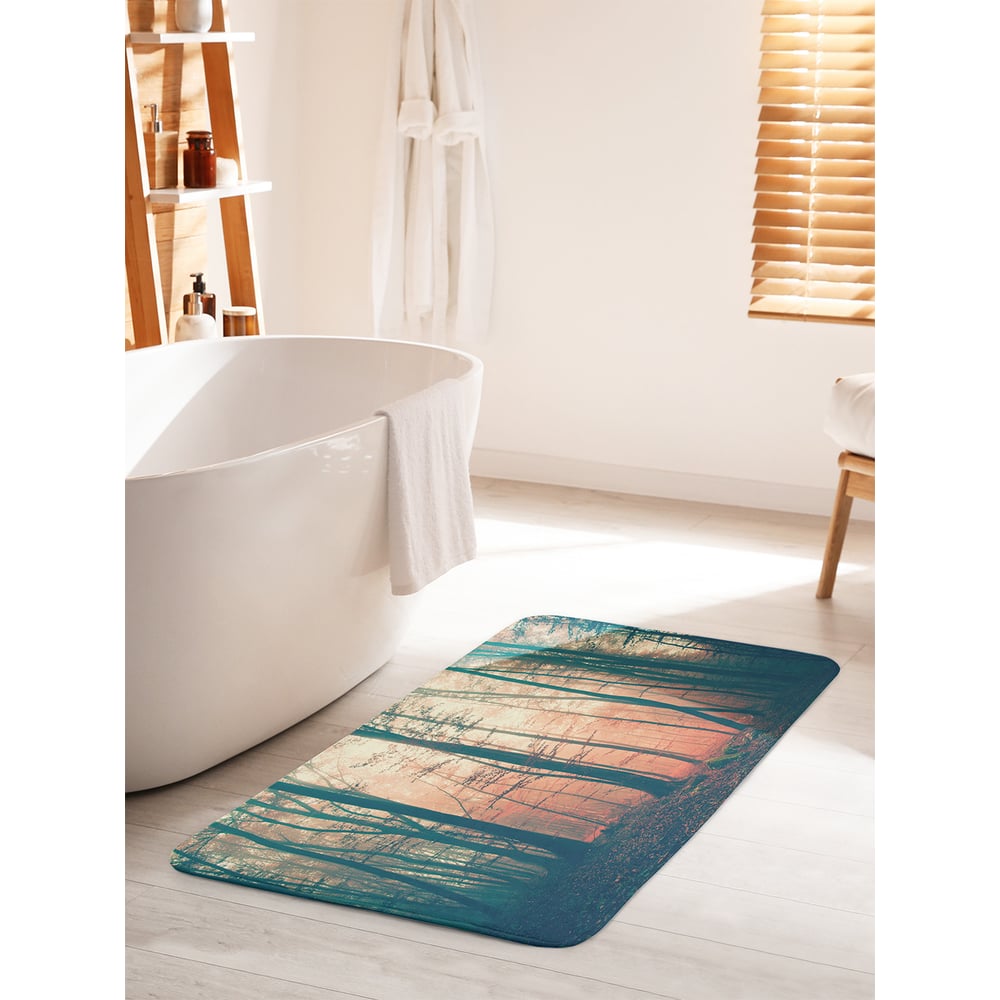 Изображение товара Коврик для ванной комнаты и туалета противоскользящий JOYARTY Тихий лес 60х100 см