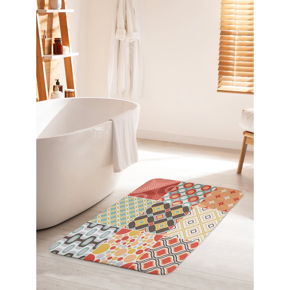 Изображение товара Противоскользящий коврик для ванной JOYARTY 60х100 см Завораживающие текстуры