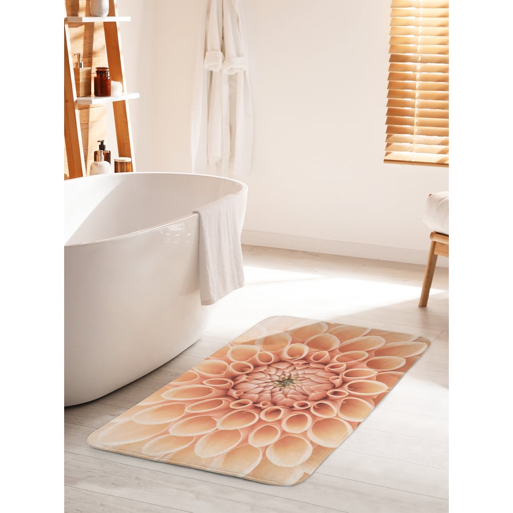 Изображение товара Коврик для ванной комнаты и туалета JOYARTY "Нежный цветок" 60х100 см антискользящий