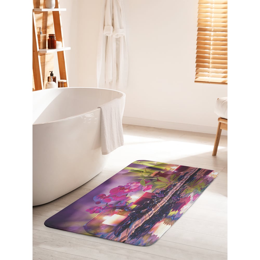 Изображение товара Коврик для ванной JOYARTY "Ароматный уют" 60х100 см противоскользящий