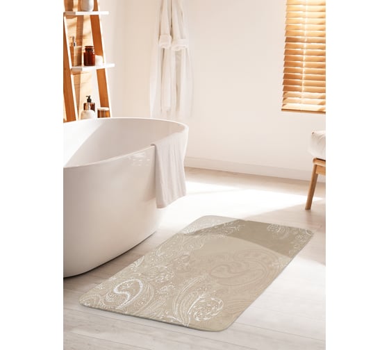 Изображение товара Коврик для ванной комнаты и туалета противоскользящий JOYARTY "Ветреные лепестки" 60х100 см bath_13506_60x100