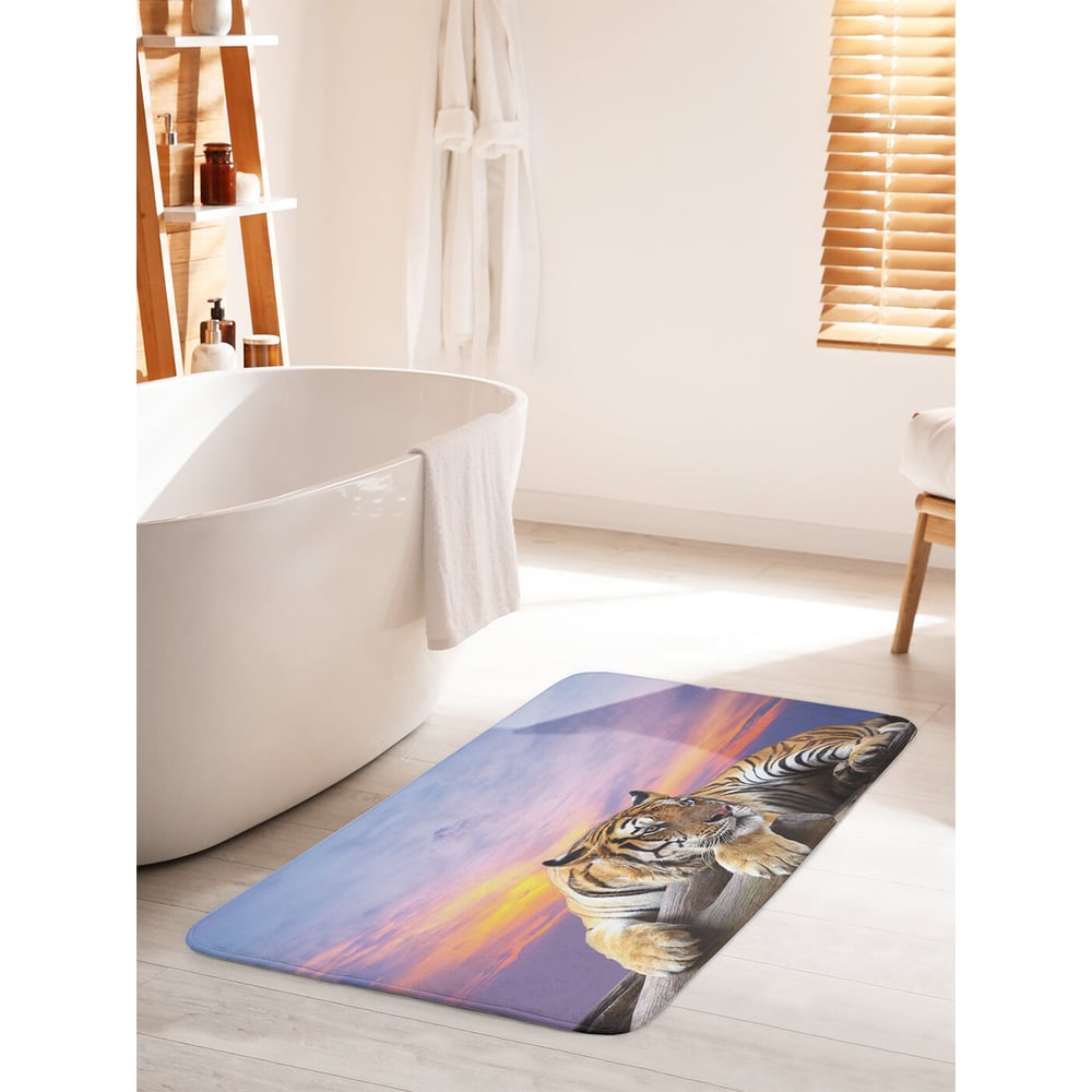 Изображение товара Коврик для ванной комнаты противоскользящий JOYARTY 60х100 см Тигр за небесами