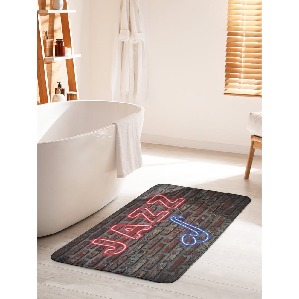 Изображение товара Коврик для ванной комнаты JOYARTY Джаз 60х100 см противоскользящий