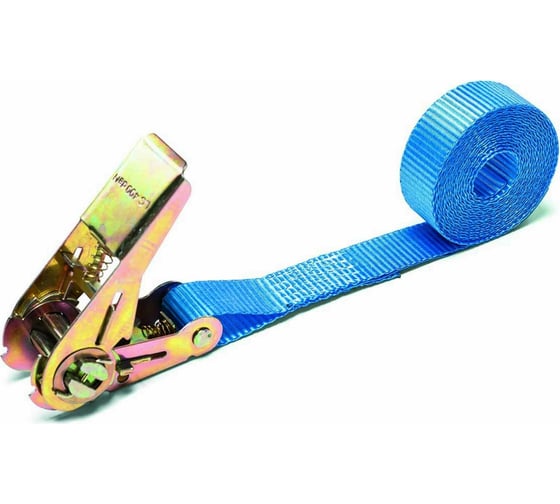 Изображение товара Стяжной ремень для крепления груза 5м, 0,4/0,8 т кольцевой РОМЕК 25.04.1.к 2000000005515