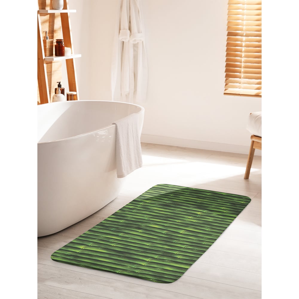 Изображение товара Коврик для ванной комнаты и туалета JOYARTY бамбуковые стебли 60х100 см