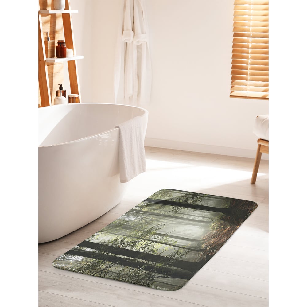 Изображение товара Коврик для ванной комнаты противоскользящий JOYARTY Лес в тумане 60х100 см