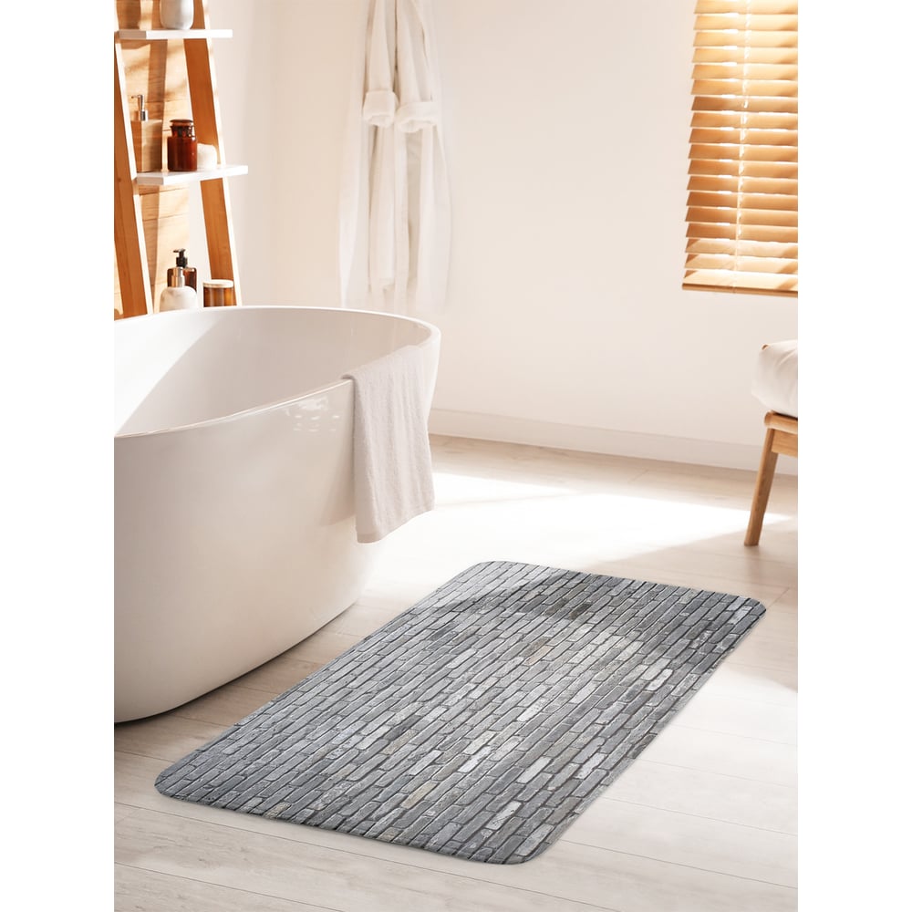 Изображение товара Коврик для ванной комнаты и туалета противоскользящий JOYARTY 60х100 см кирпичная стена