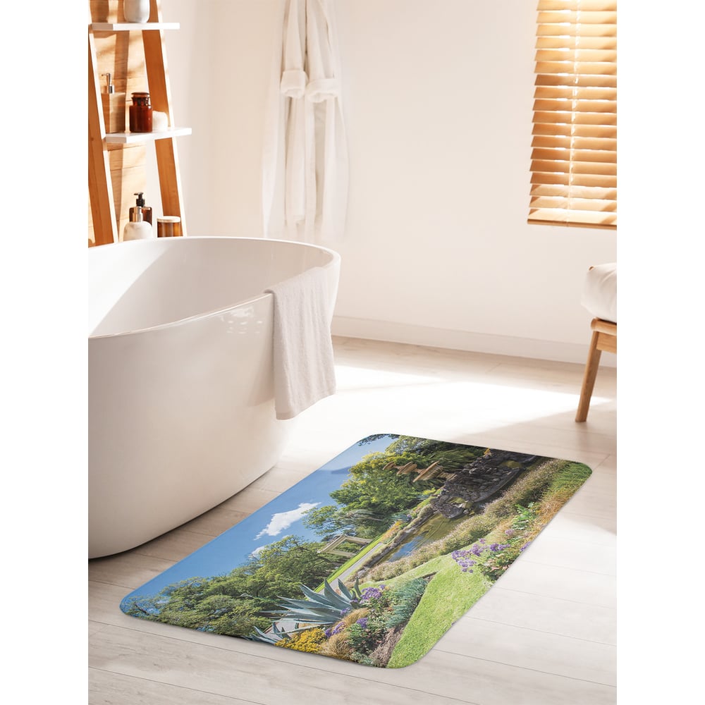 Изображение товара Коврик для ванной комнаты JOYARTY Декоративный парк 60х100 см противоскользящий