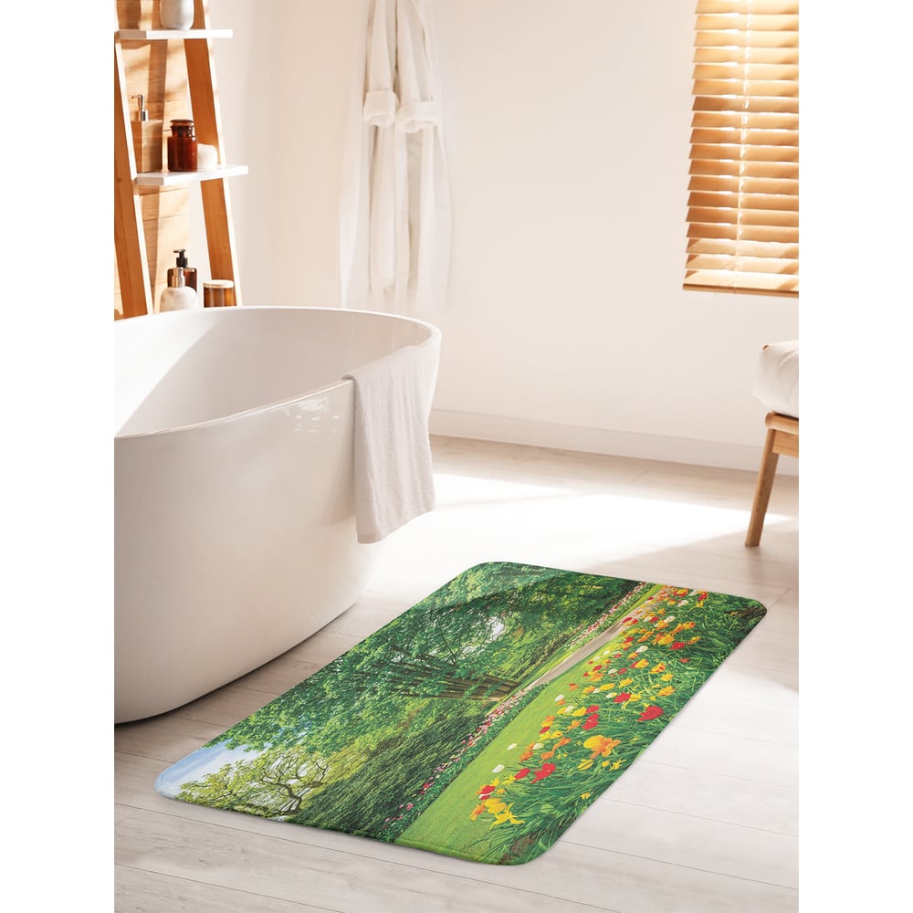 Изображение товара Коврик для ванной комнаты и туалета JOYARTY Весенняя идиллия 60х100 см