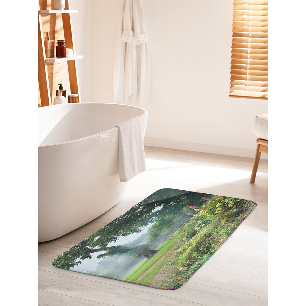Изображение товара Коврик для ванной комнаты и туалета противоскользящий JOYARTY Тихое утро 60x100 см
