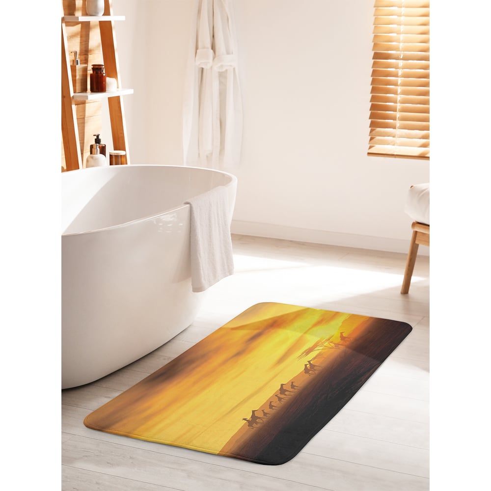 Изображение товара Коврик для ванной комнаты противоскользящий Африканское сафари 60х100 см JOYARTY