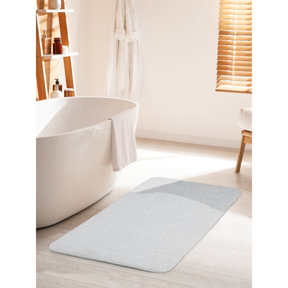 Изображение товара Коврик для ванной комнаты и туалета противоскользящий JOYARTY 60х100 см геометрический лабиринт