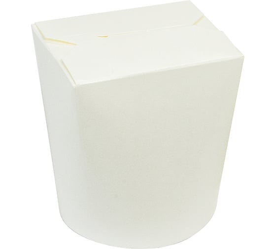 Изображение товара Бумажный контейнер Papperskopp china pack 500 мл, высота 98 мм, диаметр 103 мм, белый ''pps'' ОП-556001