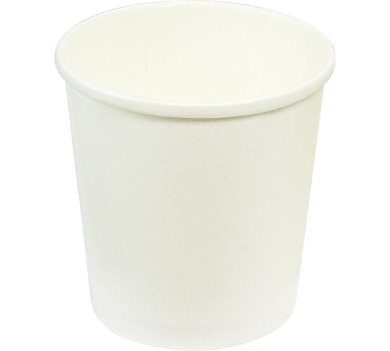 Изображение товара Бумажный контейнер Papperskopp 500 мл, высота 99 мм, диаметр 98 мм, для горячего, холодного, без крышки, белый ''pps'' ОП-555001