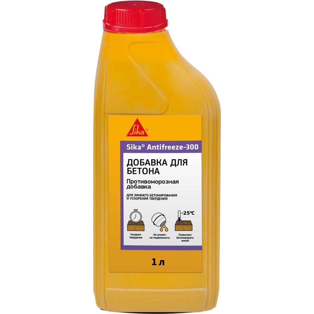 Изображение товара Противоморозная добавка для бетонов и растворов SIKA Antifreeze-300 Канистра 1л. 670429