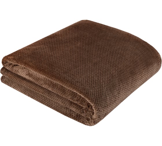 Изображение товара Покрывало-плед Guten Morgen Велсофт, Жаккардовый, рис.19-1121, Шоколад, 150x200 см ПВЖШ-19-1121-150-200