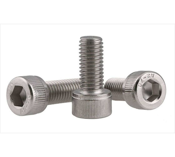 Изображение товара Винт Insparion din 912 с цилиндрической головкой и внутренним шестигранником, м5x12, нержавеющая сталь a2, 10 шт. ЕВ-00000145