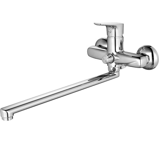 Изображение товара Смеситель для ванны IDDIS Zodiac ZODSBL2i10WA с длинным изливом с керамическим дивертором