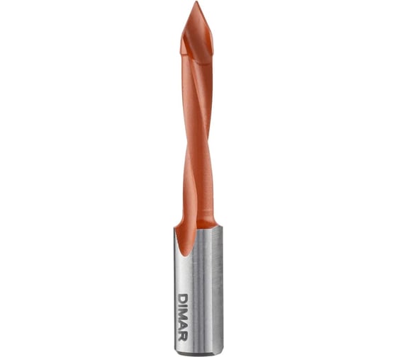 Изображение товара Сверло присадочное сквозное левое 7x40 мм, L70. хвостовик 10x25 мм Dimar 2016627