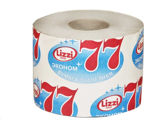 Изображение товара Туалетная бумага Lizzi "77 Эконом" 1-слой, 1 рулон 1-630