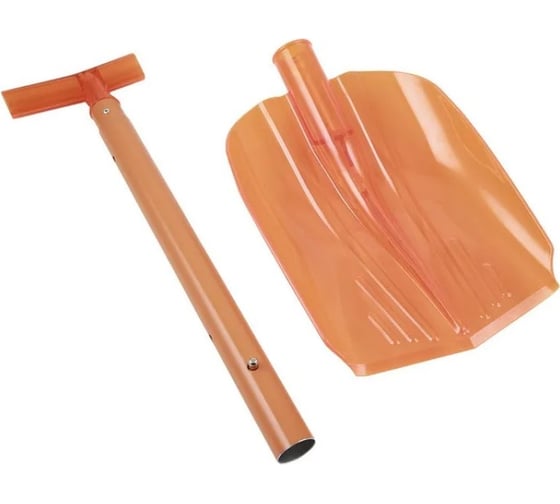 Изображение товара Автомобильная снеговая лопата ELEMENT компактная, съемный телескопический алюминиевый черенок, T-образная ручка, ковш из поликарбоната, в чехле ELEMENT22534060TOTH