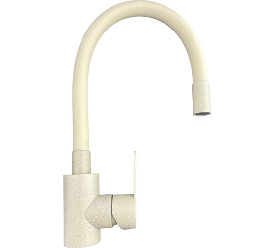 Изображение товара Смеситель для кухни OUTE из нержавеющей стали sus 304, бежевый, с гибким силиконовым изливом T40193BK-302